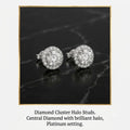 Diamond Cluster Halo Studs