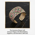 Gemstone Mosaic Cuff