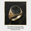 The Griffin Intaglio Signet Ring